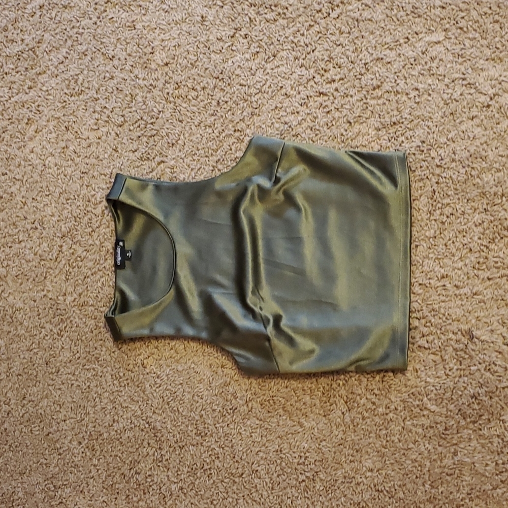 Originality Brand Size S Olive Green Crop Top